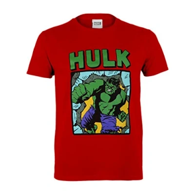 Imagen de Popgear, Camiseta Hulk para Niño, T Shirt Increíble Oficial, 2 13 Años, Color Rojo