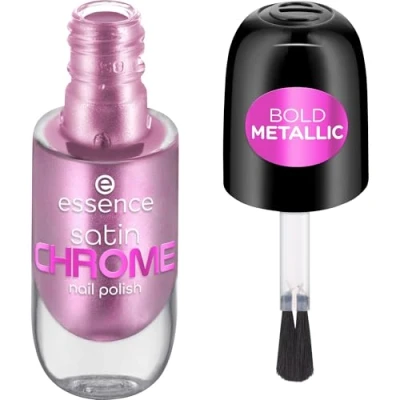 Imagen de Essence Esmalte De Uñas Satin Chrome, Cubriente, Expresión Del Resultado, Gran Pigmentación, Metalizado (8Ml)