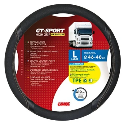 Imagen de Lampa 98021 Funda para Volante, Thermoplastic elastomer (TPE) GT L Deporte