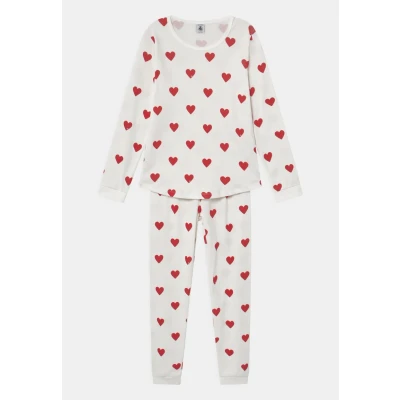 Imagen de Petit Bateau Heart Pijama para niños, Talla: 140, Marshmallow/terkuit