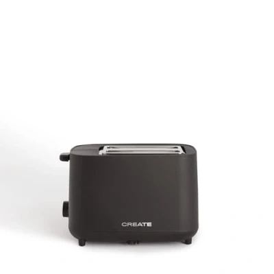 Imagen de CREATE/TOAST STUDIO/Tostador Negro / 6 Niveles de potencia, bandeja recogemigas, termostato, descongelación, recalentar, sistema seguridad, 750W