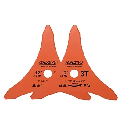 Imagen de LSHUZIYU, 12&quot;, 305x3.5MM 3T, Grosor 3.5mm, Paquete de 2 Piezas, Agujero Centrol 25.4mm con Arandela 22.23 20 15.88mm, Hoja Desbrozadora, Cortadora Cepillo Para Polvo
