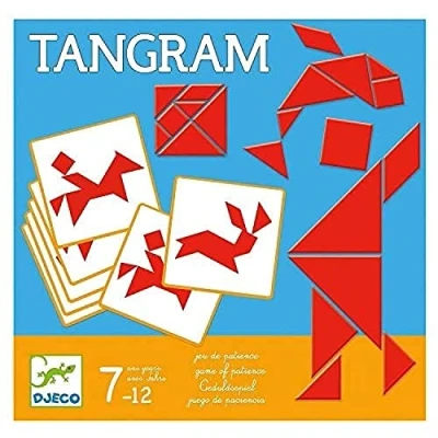Imagen de DJECO DJ08470 Juegos de acción y reflejosJuegos educativosDJECOJuego Tangram, Multicolor (15)