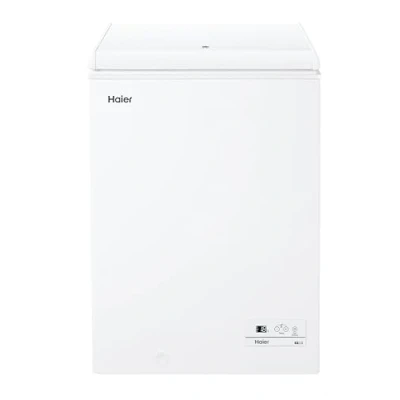 Imagen de Haier Chest Series 3 HCE100E, Arcon Congelador Horizontal, Capacidad 97 L, An 54.5 cm, Función Fast Freeze, 1 Cesto Metálico, Display Digital, Interior Aluminio Texturizado, Tirador Integrado, Blanco
