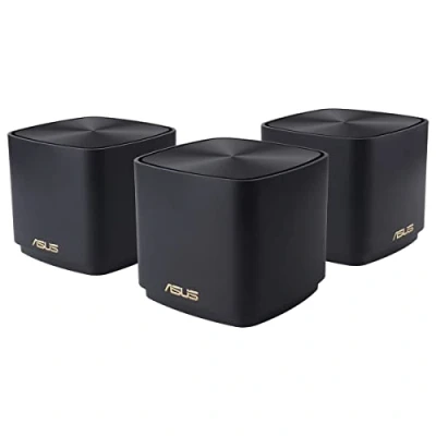 Imagen de Sistema WiFi Mesh ASUS XD4 PLUS W 3 PK, pack, 1.8 Gbit/s, 6, Hasta 446 m², MU MIMO, Negro