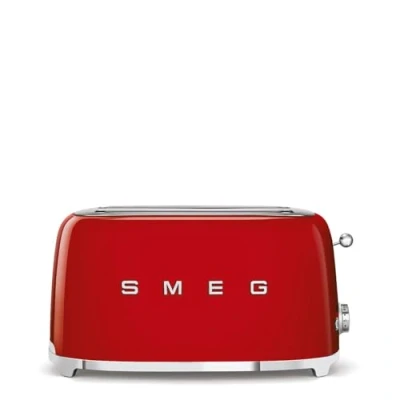 Imagen de SMEG Tostador TSF02RDEU, 1500 W, Acero Inoxidable, 2 Ranuras, Rojo