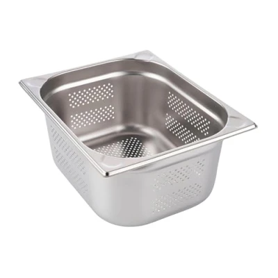 Imagen de APS 81904 Recipiente GN 1/2, perforado, acero inoxidable Gastronorm, dimensiones 265 x 325 mm/altura 200 mm