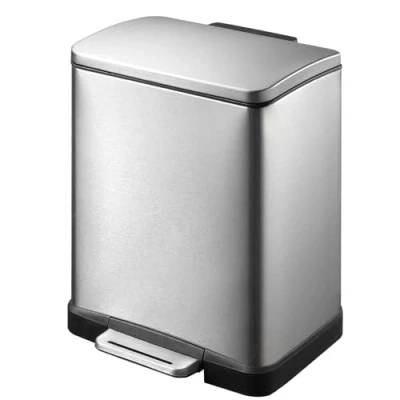 Imagen de EKO Cubo de la Basura Marca, Hecho Metal, Acero Mate, 26 x 29 36 cm