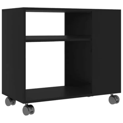 Imagen de vidaXL Mesa Auxiliar Salón Escritorio Estudio Ordenador Cocina Dormitorio Vestíbulo Comedor Entrada Recibidor Madera Contrachapada Negro