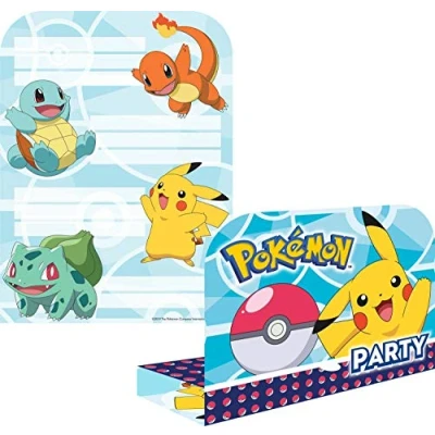 Imagen de amscan Child Pokemon Invites &amp; Envelopes (8 pk)