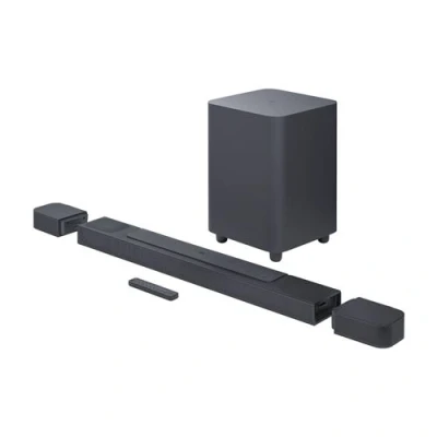 Imagen de Barra de sonido JBL Bar 800, Bluetooth, Subwoofer inalámbrico, 720 W, Altavoces envolventes desmontables, Wifi integrado, Canales 5.1.2, Negro