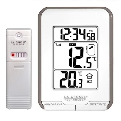 Imagen de La Crosse Technology WS6810 Estación de temperatura interior y exterior (color blanco gris pardo)