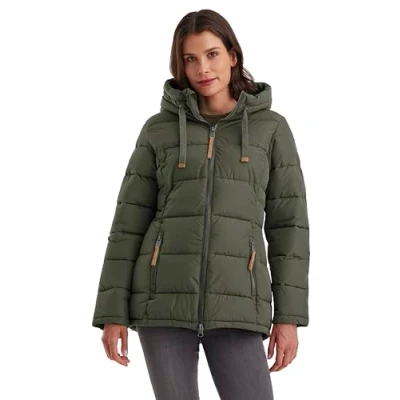 Imagen de G.I.G.A. DX mujer Chaqueta de invierno con capucha/chaqueta funcional aspecto plumón GW 12 WMN QLTD JCKT, dark olive, 44, 39835 000
