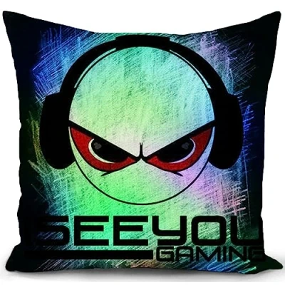 Imagen de Fundas Cojines 45x45 Gaming Accesorios Juegos Regalo Mujer Sofa Decorativos Salon Funda cojin 45 x almofadas Dormitorio Decoracion hogar
