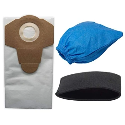 Imagen de Juego de 3 filtros: 1x Filtro húmedo, para limpieza en seco, Fein polvo 20L Micro Bolsas aspirador Parkside Lidl mojado aspiradora seco pnts 1250, (todos los modelos 20 L)
