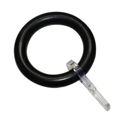 Imagen de GARDINIA Anillas para Barras de Cortina con Ø hasta 28 mm, Ganchos Cortina, Anchura 9 Plástico, Negro, Pack 10 Piezas