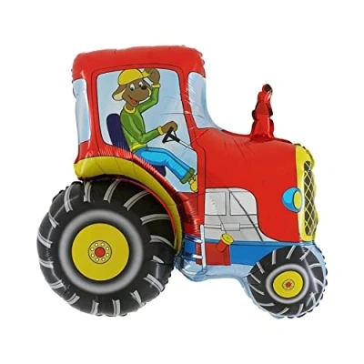 Imagen de 31 inch rojo Tractor con forma de globo (CS139)