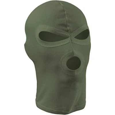 Imagen de MFH 3 Agujero Balaclava Ligera algodón OD Verde