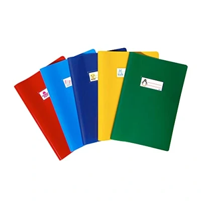 Imagen de Favorit Fundas de cuaderno A4 con etiqueta, set 10 unidades, multicolores