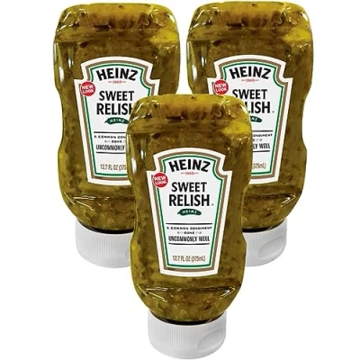 Imagen de Heinz Sweet Relish Botella de 375ml x 3 uds Pack Promoo