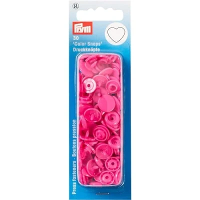 Imagen de Prym 393147 1 Sujetadores A Presión, Plastic, Rosa, 12,4 mm, 30