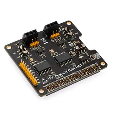 Imagen de SEENGREAT Módulo de expansión bus 2 canales para Raspberry Pi Zero/Zero W/Zero WH/2B/3B/3B+/4B, Adopting Channel Can Interface, MCP2515 y ATA6561 Dual Chips Allow CH Communication