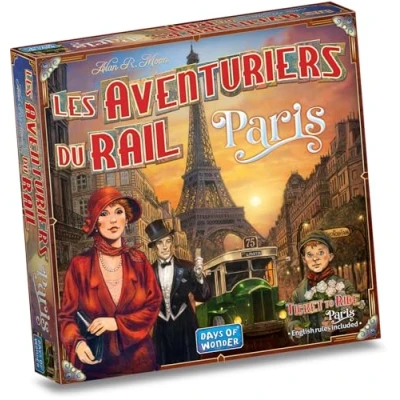 Imagen de LOS AVENTUEROS del RIL: Paris años Locos Juego de Mesa y Estrategia para niños Desde 8 2 a 4 Jugadores 10 15 min Versión compacta Independiente en francés Days of Wonder