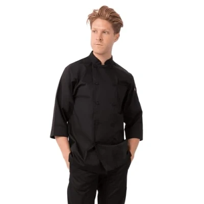 Imagen de Chef obras b389 xl Unisex chaqueta de cocinero, talla XL), color negro