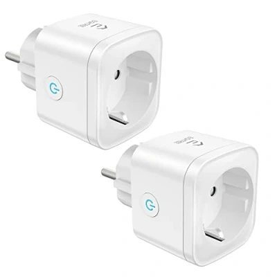 Imagen de Enchufe Inteligente 16A 3680W, Wi Fi Medidor Consumo, Tomada Programable con Temporizador, Control Remoto por APP&amp;Voz, Compatible Alexa, Google Home y SmartThings, 2 Pack
