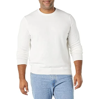 Imagen de Amazon Essentials Jersey de cuello redondo (Disponible en Tallas Grandes) Hombre, Marfil, XL
