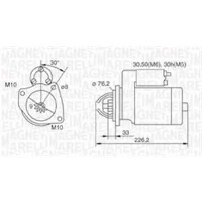 Imagen de MAGNETI MARELLI 063721067010 Motor de arranque 12 1,4 9 BMW: 3 Berlina, 5 Coupé, FORD: Sierra Mk2 Hatchback, Berlina