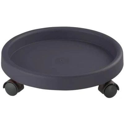 Imagen de Dörner + Helmer Rodillo para Plantas, Redondo, 34 cm de diámetro, 35 kg Capacidad Carga, Ruedas giratorias, Interior y Exterior, Color Gris