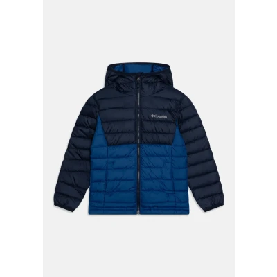Imagen de Columbia Powder LITE II Hooded Unisex Chaqueta de invierno para niños, Talla: 140, Mountain blue