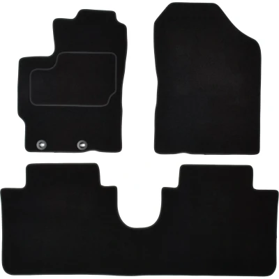 Imagen de MAMMOOTH A041 TOY385 PRM 01 Juego de alfombrillas suelo textil delante y detrás 3 negro TOYOTA: Yaris III Hatchback