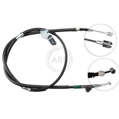 Imagen de A.B.S. K19607 Cable de Freno Mano 1867 Discos para dirección izquierda/derecha TOYOTA: Avensis I Berlina