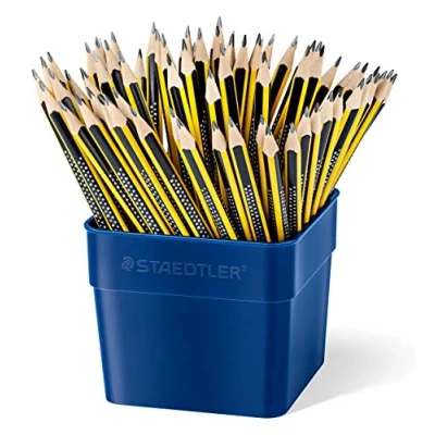Imagen de STAEDTLER Noris Eco 183 T72. Lápices triangulares de grafito. Bote con 72 unidades, negro