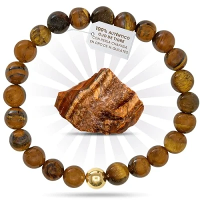 Imagen de PURAJA Pulsera premium para hombre de perlas hecha a mano con piedras preciosas auténticas Caja joyería perfecta como regalo