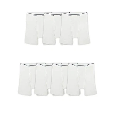 Imagen de Fruit of the Loom Coolzone Boxer Briefs, Moisture Wicking &amp; Breathable, Assorted Multipacks Ropa Interior de Hombres, Paquete 7, Color Blanco, XL (Pack 7)