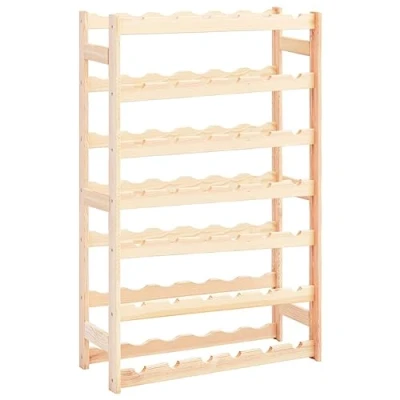 Imagen de vidaXL Botellero para 42 Botellas de Madera Pino con Accesorios Decoración Almacenamiento Organización Vinoteca Exponedor Diseño Sencillo Rústico