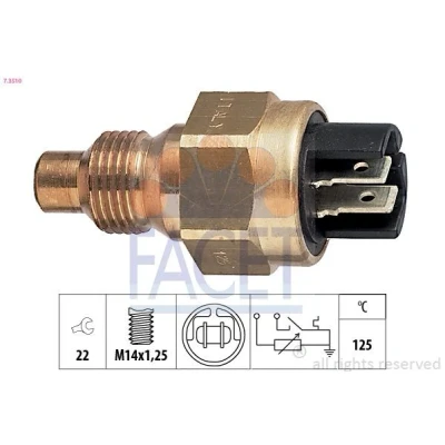 Imagen de FACET 7.3510 Sensor de Temperatura del Refrigerante Made in Italy OE Equivalent RENAULT: CLIO 1, 19 I Hatchback, 21 Berlina