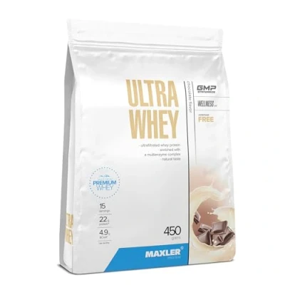Imagen de Maxler Ultra Whey Proteina Proteinas para Masa Muscular Isolate Chocolate 450g de