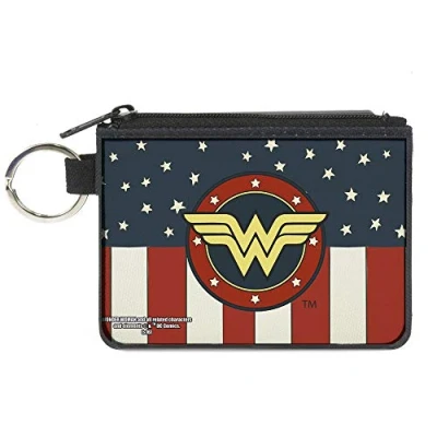 Imagen de Buckle Down Monedero de Lona Mujer Maravilla Bolsos, Multicolor, 4.25&quot; x 3.25&quot;