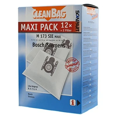 Imagen de Bolsas de aspirador Scanpart Maxipack M 173 Sie Para Aspiradores Bosch Y Siemens, 12 U