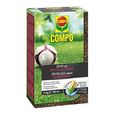 Imagen de COMPO Semillas de césped resistente, 1 kg para 50 m²