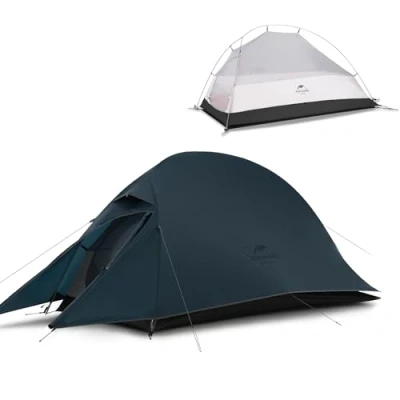 Imagen de Naturehike Cloud up 1 Persona Carpa para Mochileros de Cúpula Ligera Acampar y Senderismo Hombre (Azul Marino)