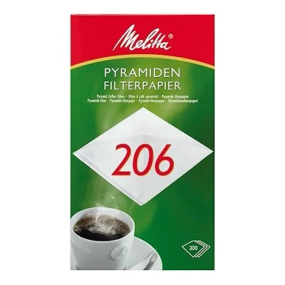 Imagen de Melitta papel filtro pirámide 206 G 200 piezas