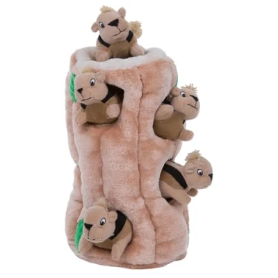 Imagen de Outward Hound Hide A Squirrel Juguete con ardillas de peluche Para perros XL