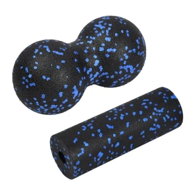 Imagen de Jinlaili Pelotas para Masaje, Bola de Maní masaje Bola, Juego bolas automasaje, Rodillo liberación miofascial Columna Vertebral, Entrenamiento Fascia (Azul)