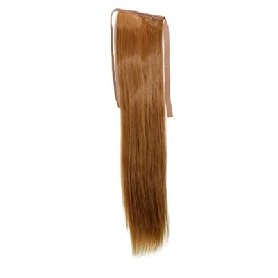 Imagen de WIG ME UP Postizo, cola delgada a un lado, Cosplay, liso, rubio cobrizo 45 cms/ 18 pulg. YZF TS18 27 Goma para el pelo, horquilla, extensión.