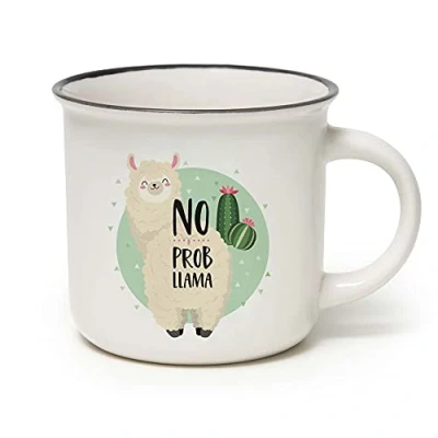 Imagen de Legami Cup Puccino Llama Taza, Porcelana Bone China, Multicolor, 350 ml